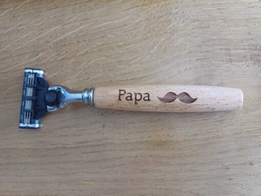 Rasoir personnalisé papa Empreinte perso