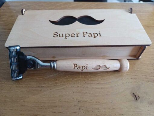 Rasoir personnalisé super papi Empreinte perso