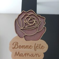 magnet fete des meres bonne fete maman rose