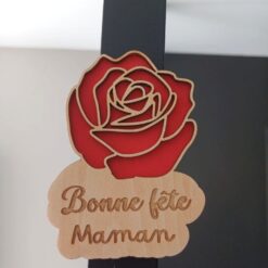 magnet fete des meres bonne fete maman rouge