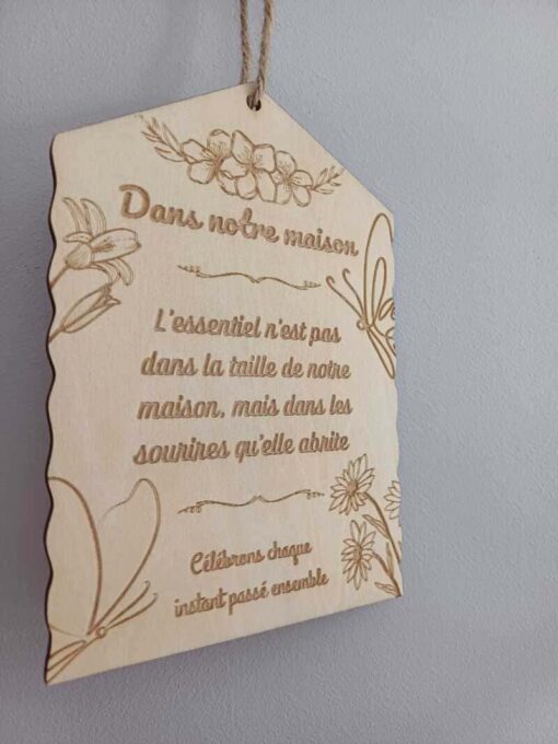 Plaque décorative en bois célébrons chaque instant ensemble – Image 2